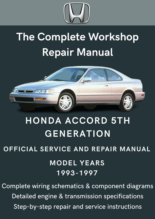 Honda Accord 5th Generation CD Series (1993-1997) Workshop Manual
