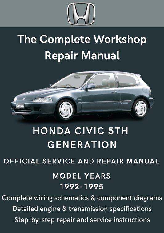 Honda Civic 5th Generation (1992-1995) Workshop Manual