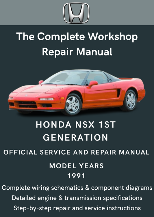 Honda NSX 1st Generation (1991) Workshop Manual