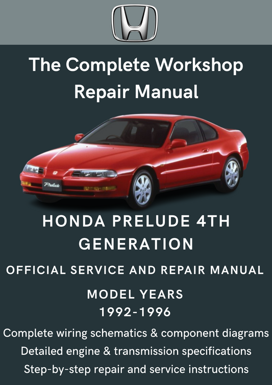 Honda Prelude 4th Generation (1992-1996) Workshop Manual