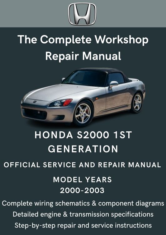 Honda S2000 1st Generation (2000-2003) Workshop Manual